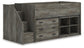 Frandern  Loft  Bed With Bookcase And Drawer Storage