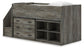 Frandern  Loft  Bed With Bookcase And Drawer Storage