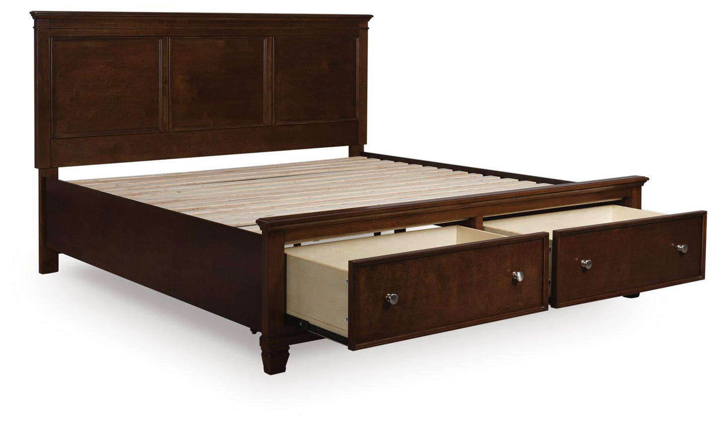 Danabrin  Panel Storage Bed