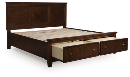 Danabrin  Panel Storage Bed