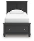 Lanolee  Panel Storage Bed