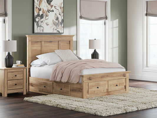 Makidern  Panel Storage Bed