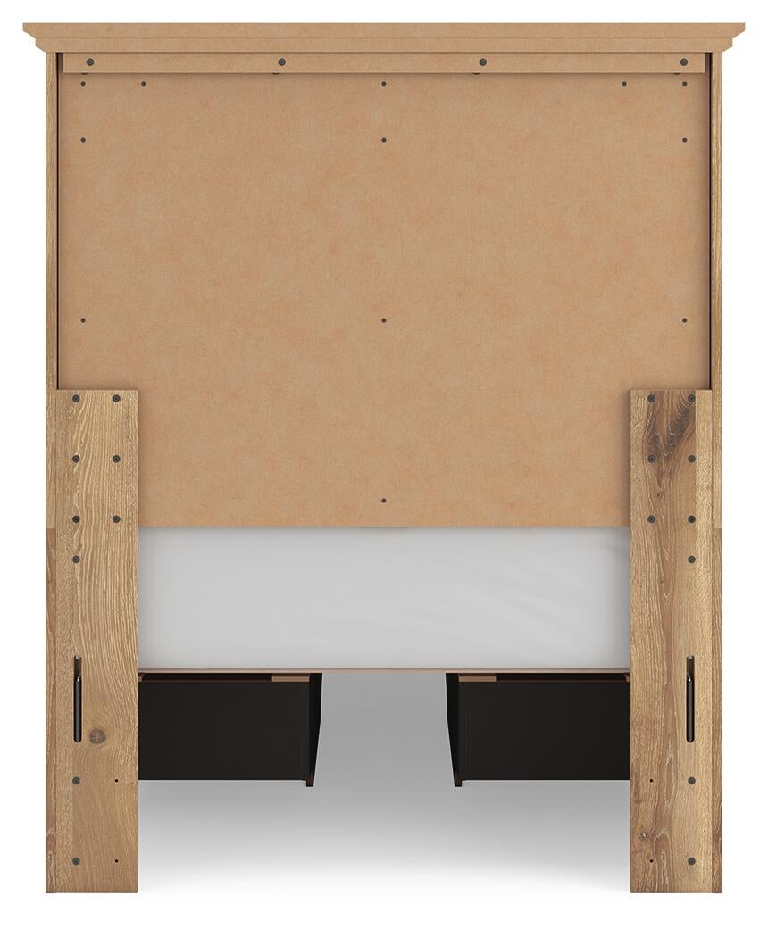 Makidern  Panel Storage Bed