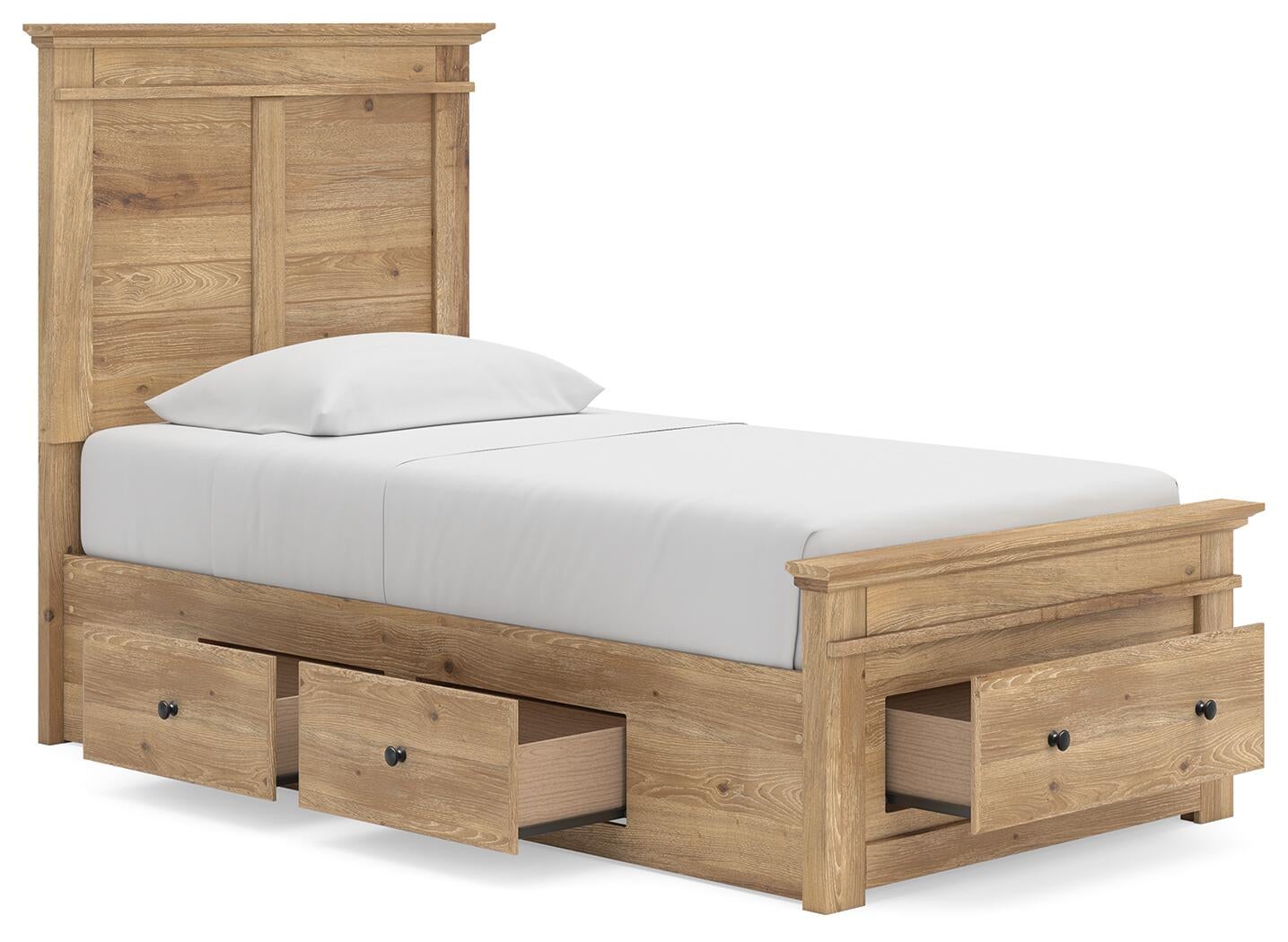 Makidern  Panel Storage Bed