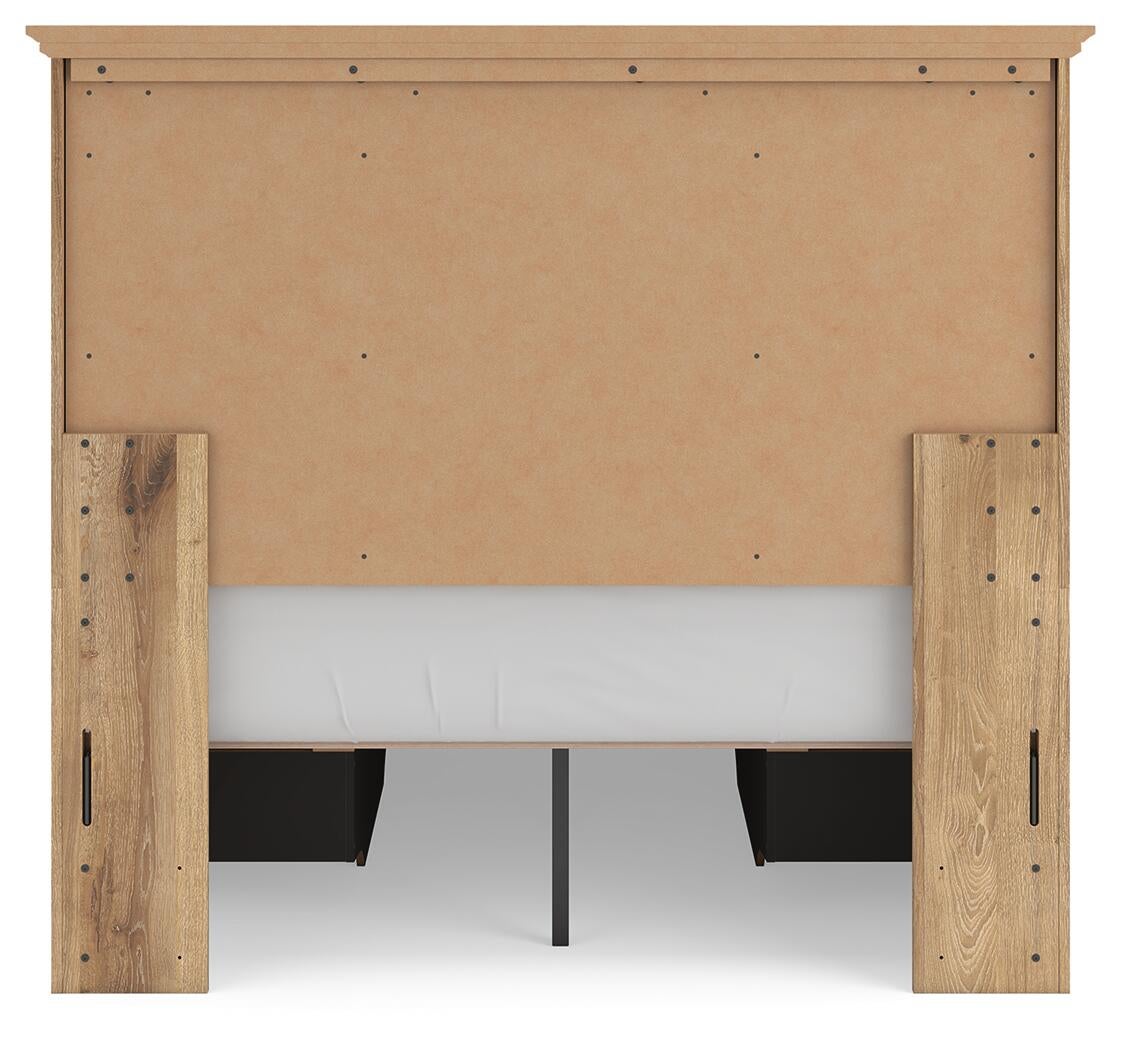 Makidern  Panel Storage Bed