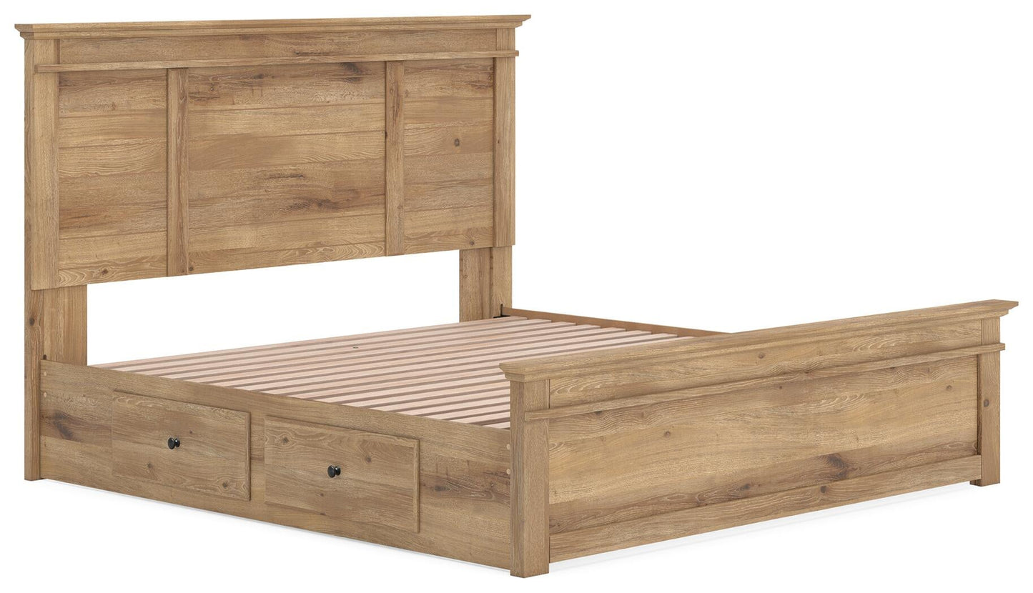 Makidern  Panel Storage Bed