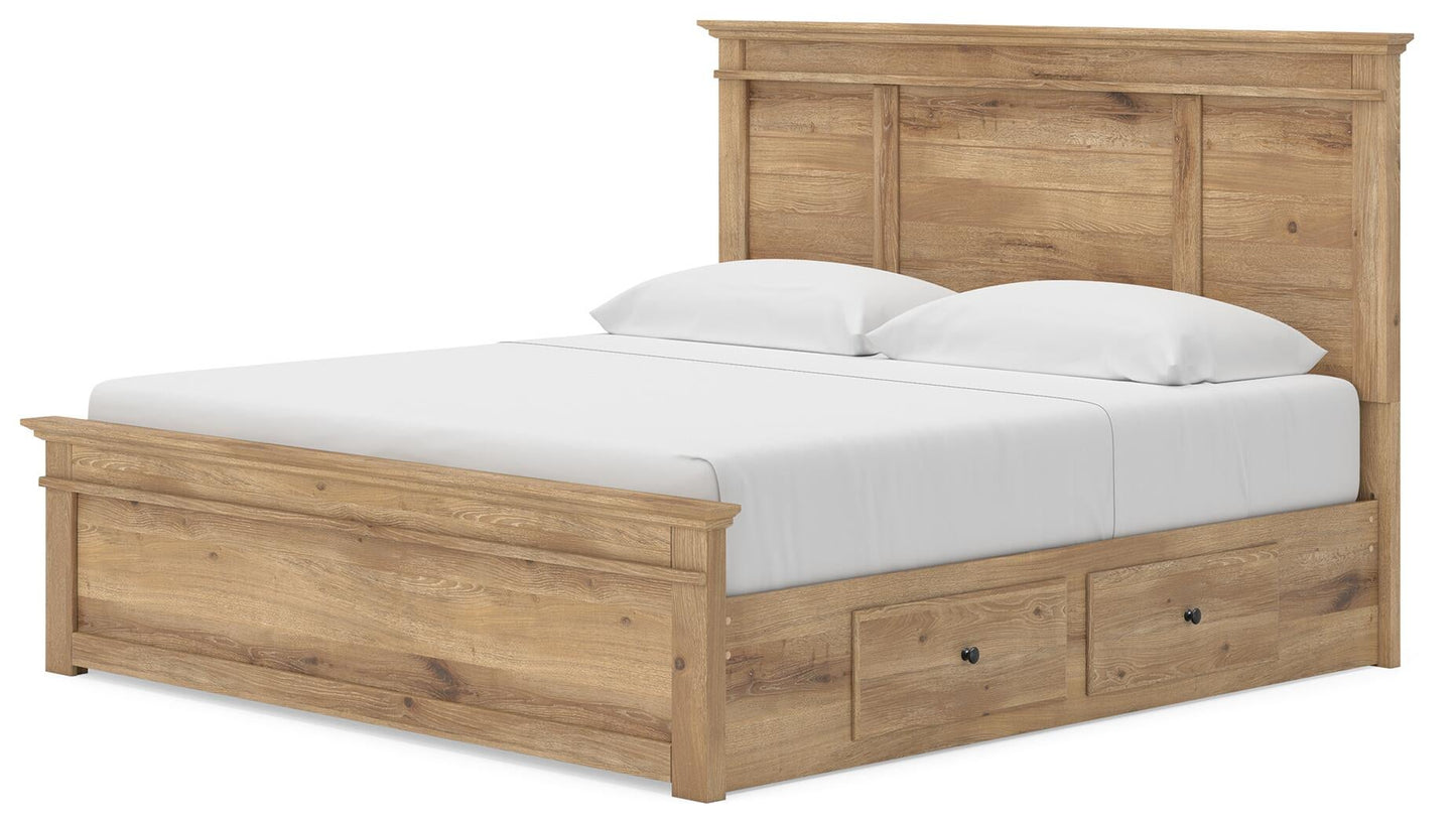 Makidern  Panel Storage Bed
