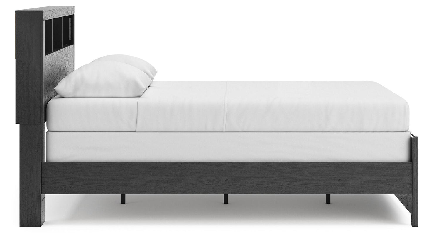 Broachmyn  Bookcase Panel Bed