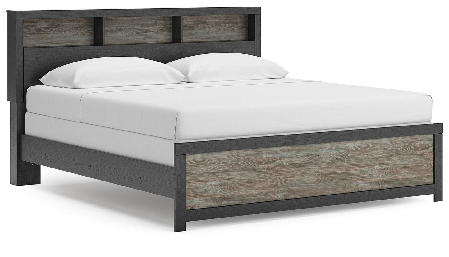 Broachmyn  Bookcase Panel Bed
