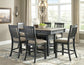 Mesa de comedor de altura de mostrador y 6 taburetes Tyler Creek
