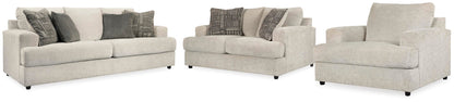 Sofá, loveseat y silla Soletren