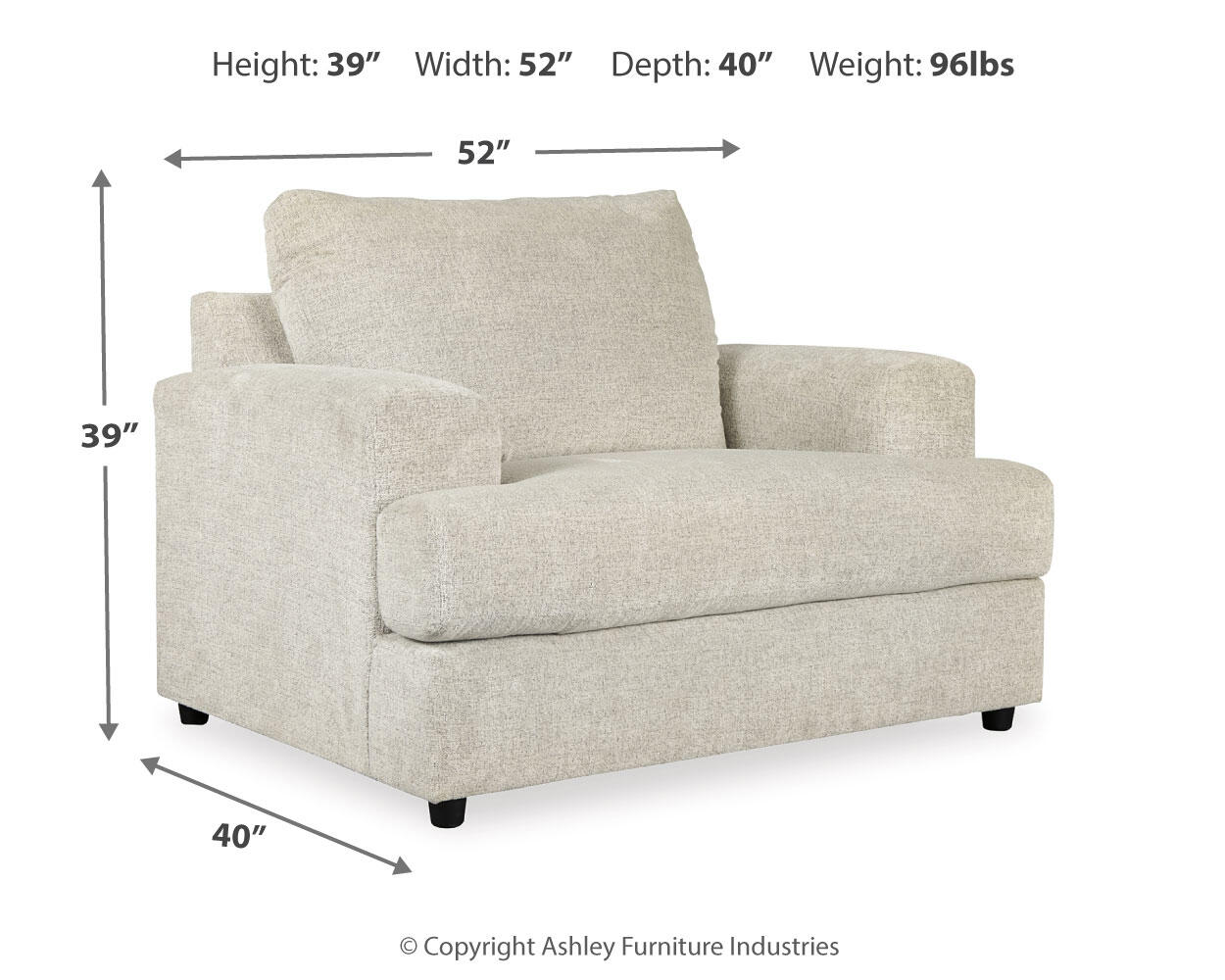 Sofá, loveseat y silla Soletren