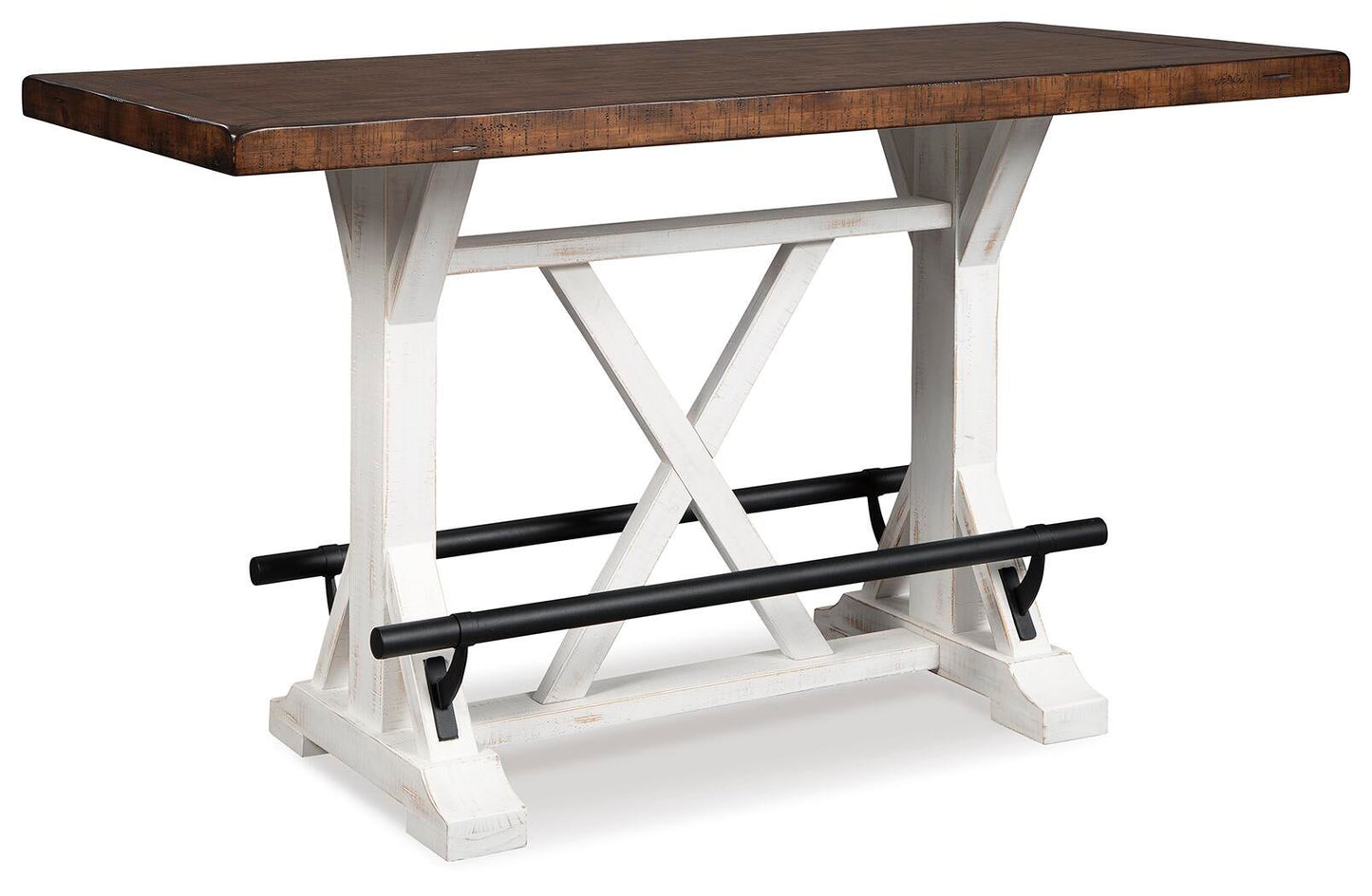 Mesa de comedor de altura de mostrador Valebeck y 4 taburetes