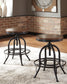 Mesa de comedor de altura de mostrador Valebeck y 4 taburetes