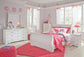Anarasia  Sleigh Bed, Dresser, Mirror, Chest And Nightstand