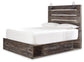 Cama Drystan con 4 cajones y cómoda con espejo