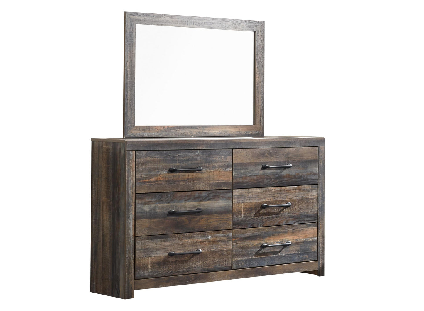 Drystan  Panel Bed With 4 Storage Drawers, Dresser, Mirror, Chest And Nightstand