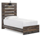 Drystan  Panel Bed With Mirrored Dresser
