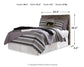 Derekson  Panel Headboard Bed With Mirrored Dresser