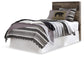 Derekson  Panel Headboard Bed With Mirrored Dresser