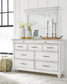 Kanwyn  Panel Bed With Storage Bench, Dresser And Mirror