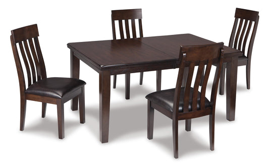 Mesa de comedor Haddigan y 4 sillas