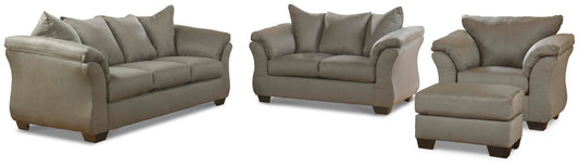 Sofá, loveseat, silla y otomana Darcy