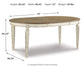 Mesa de comedor Realyn y 6 sillas
