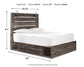 Cama Drystan con dos cajones y cómoda con espejo