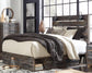 Drystan  Panel Bed With 2 Storage Drawers, Dresser, Mirror, Chest And Nightstand
