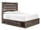 Drystan  Panel Bed With 2 Storage Drawers, Dresser, Mirror, Chest And Nightstand