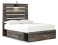 Cama Drystan con 4 cajones y cómoda con espejo