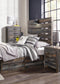 Cama Drystan con 4 cajones y cómoda con espejo