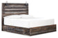 Cama Drystan con dos cajones y cómoda con espejo