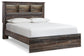 Cama con estantería y tocador con espejo Drystan