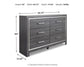 Lodanna  Panel Bed With Mirrored Dresser
