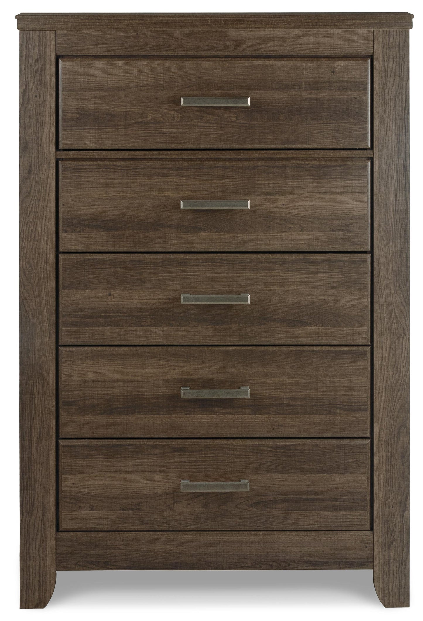Juararo  Panel Headboard Bed With Mirrored Dresser, Chest And Nightstand