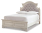 Realyn  Panel Bed With Mirrored Dresser