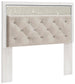 Altyra  Panel Headboard Bed With Mirrored Dresser, Chest And Nightstand