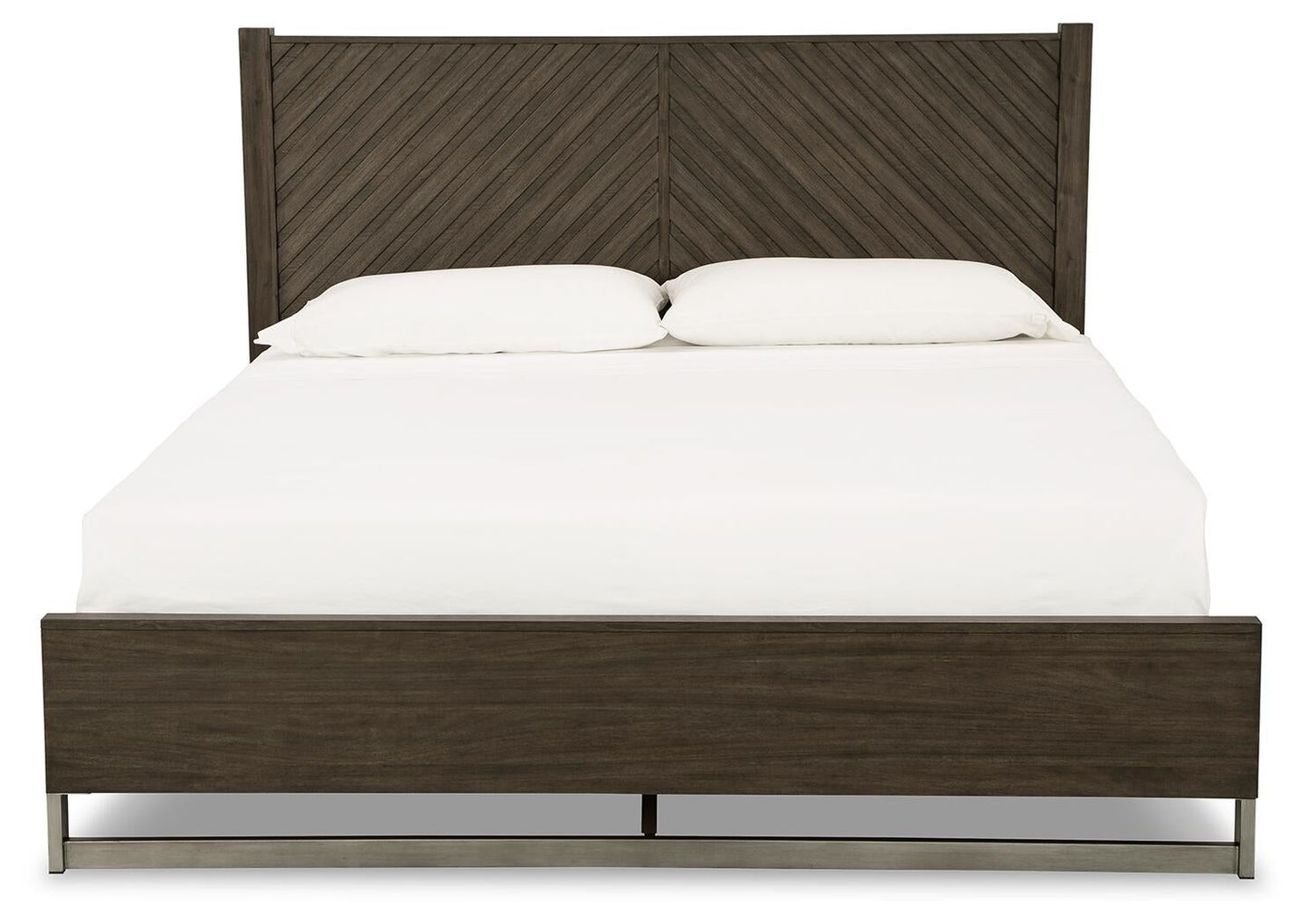 Arkenton  Panel Bed With Mirrored Dresser