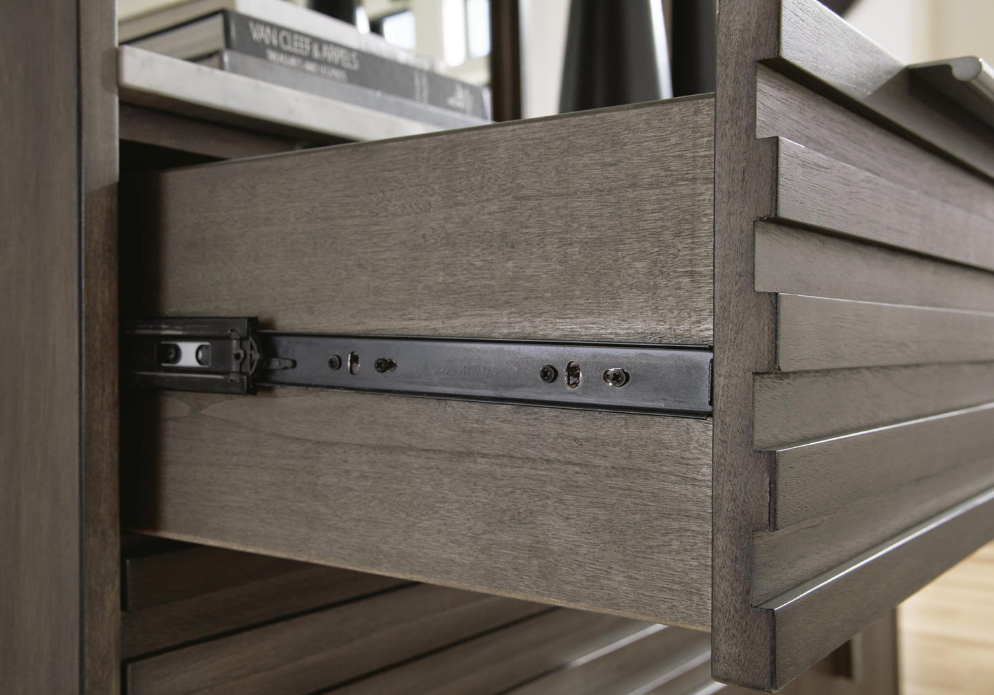 Arkenton  Panel Bed With Mirrored Dresser