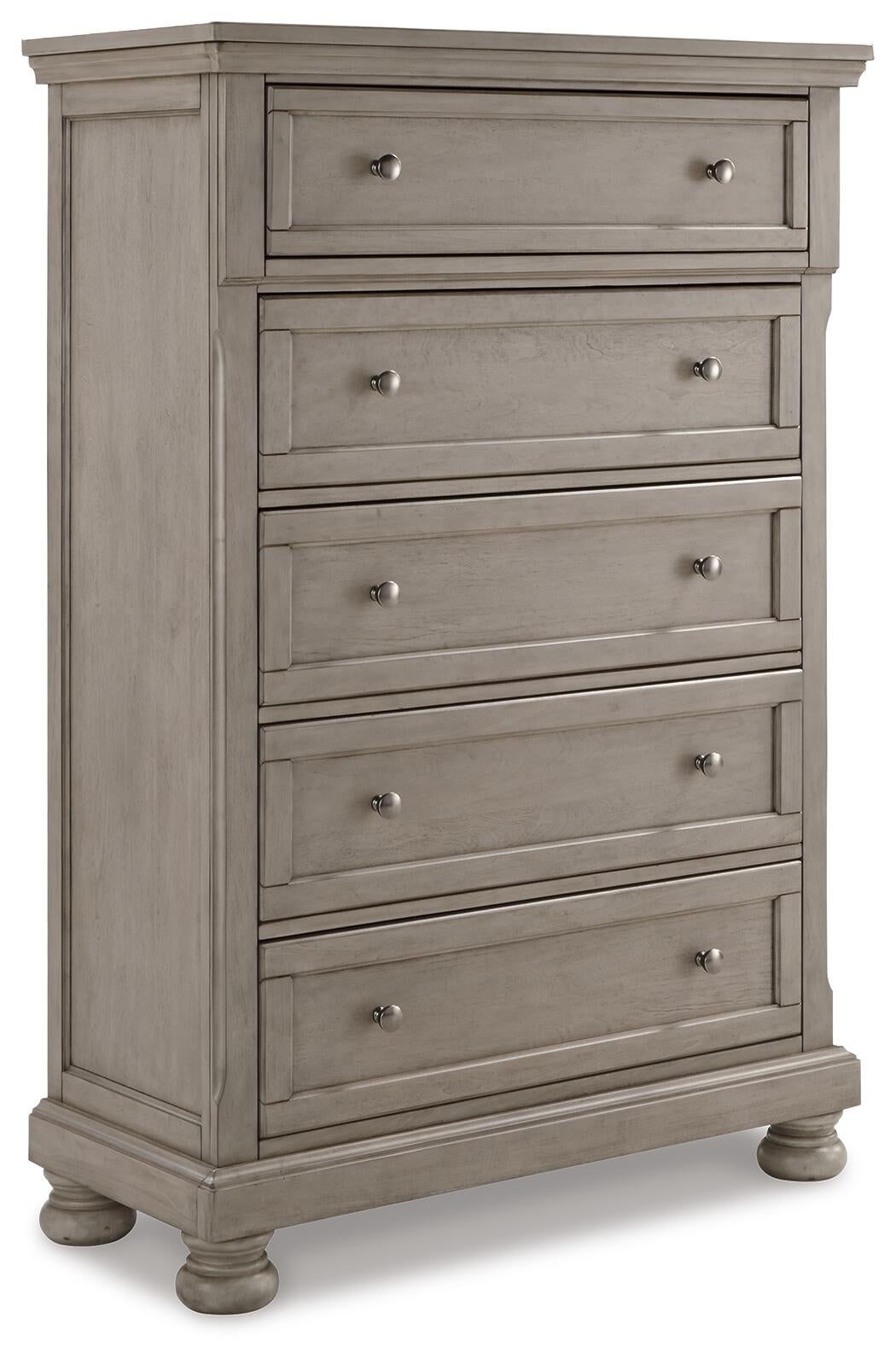 Lettner  Panel Bed With Mirrored Dresser, Chest And Nightstand