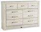 Bellaby  Platform Bed With 2 Storage Drawers With Mirrored Dresser And Nightstand