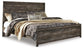 Wynnlow  Panel Bed With Mirrored Dresser And Nightstand