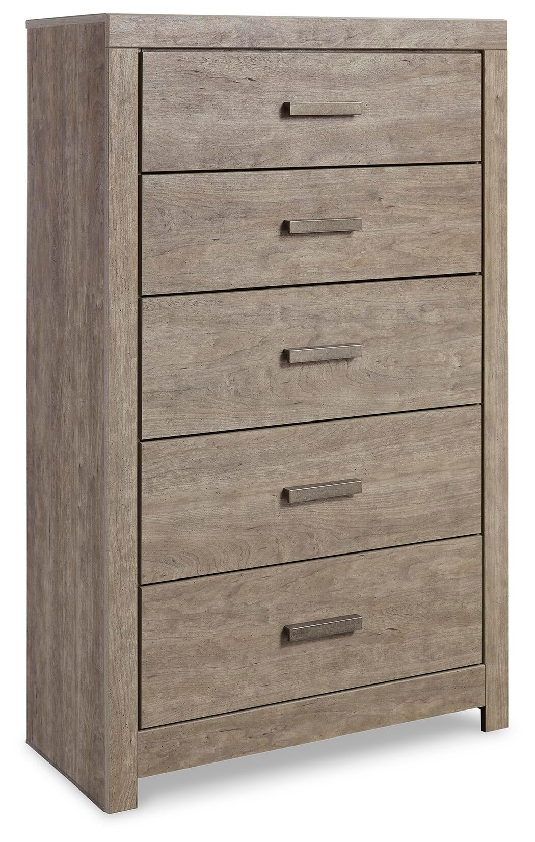 Culverbach  Panel Bed With Mirrored Dresser, Chest And Nightstand