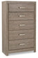 Culverbach  Panel Bed With Mirrored Dresser, Chest And Nightstand