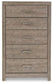Culverbach  Panel Bed With Mirrored Dresser, Chest And Nightstand