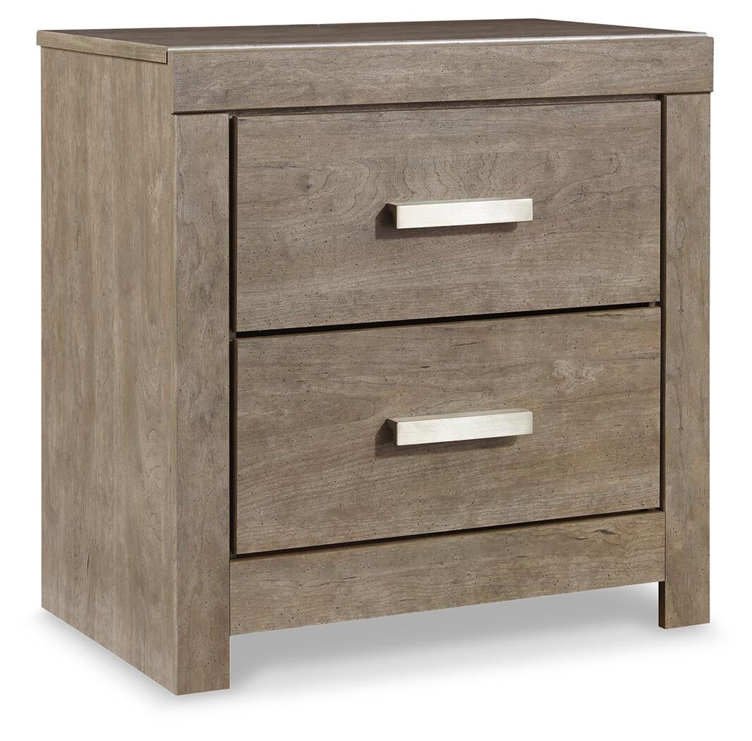 Culverbach  Panel Bed With Mirrored Dresser, Chest And Nightstand