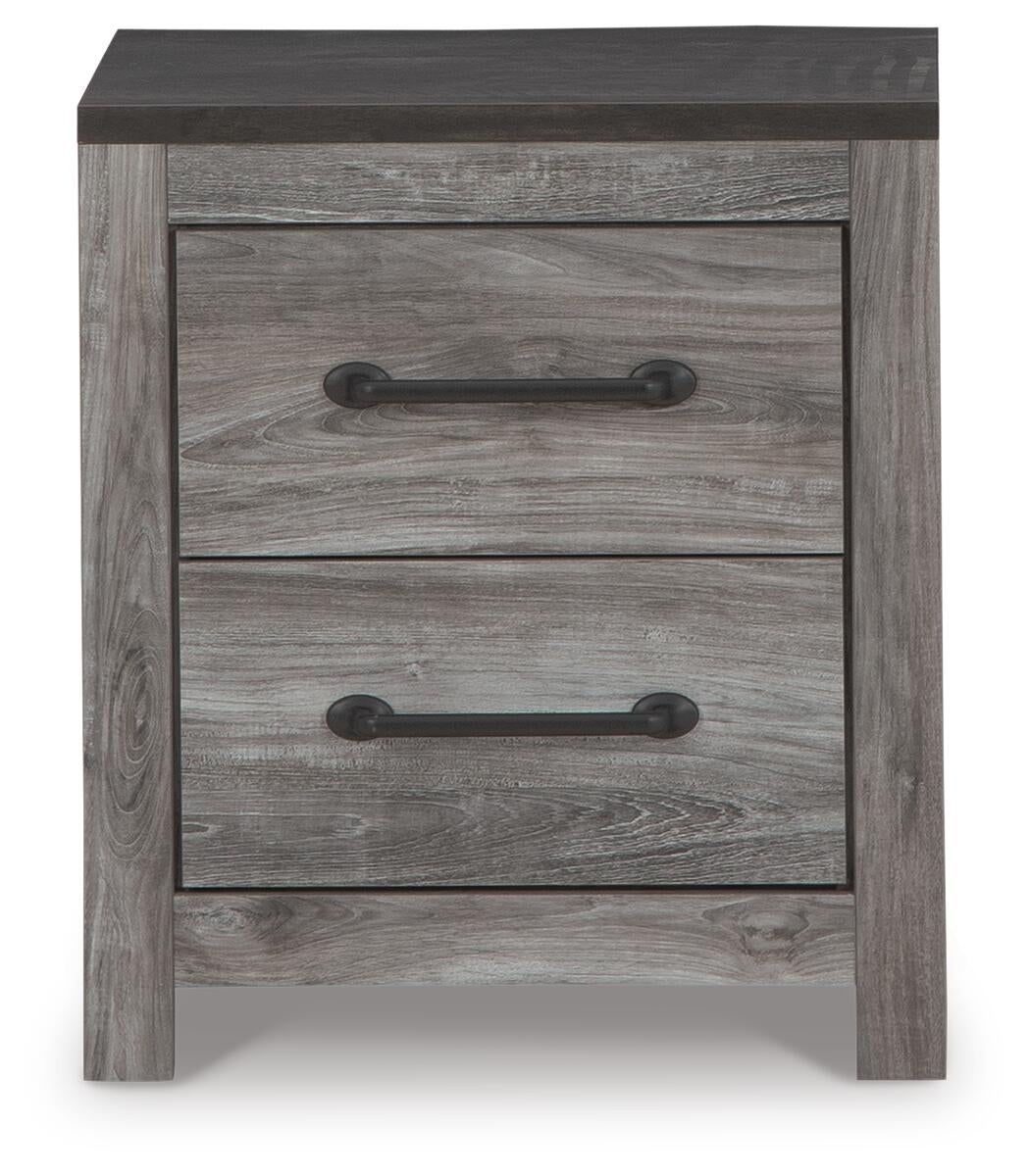 Bronyan  Panel Bed With Mirrored Dresser, Chest And Nightstand