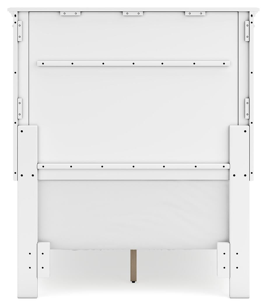 Fortman  Panel Bed With Mirrored Dresser